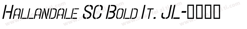 Hallandale SC Bold It. JL字体转换